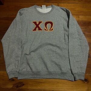 Chi Omega Sorority Crewneck Sweatshirt Greek Lettered